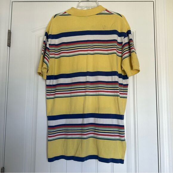 Vtg 90s Y2K Polo Ralph Lauren Short Sleeve Shirt Striped Color Block Large Retro - Picture 5 of 8